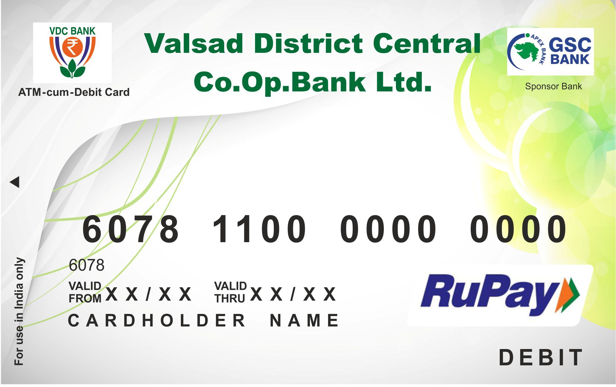 ATM CARD VDC BANK